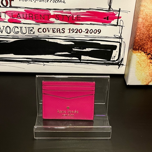 kate spade Accessories - Kate Spade Staci Slim Card Holder in hot pink - ❤️ NEW